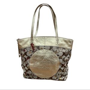 💯 Vintage large Coach tote